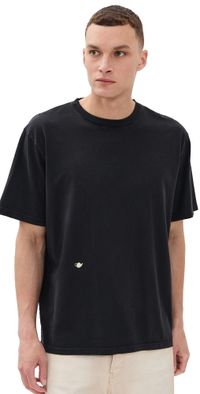 JW Anderson Contrast Embroidery Tee Washed Black XS