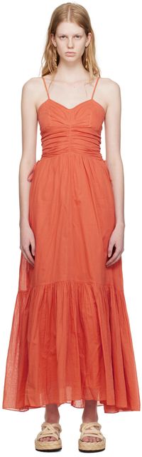 Isabel Marant Etoile Orange Giana Maxi Dress