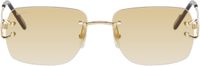 Cartier Gold 'Classic C de Cartier' Sunglasses