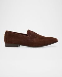 Suede Penny Loafers