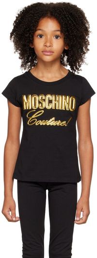 Moschino Kids Black 'Couture' T-Shirt