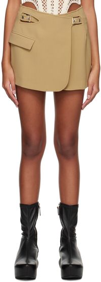 Dion Lee Khaki Interlock Blazer Miniskirt