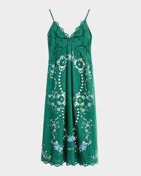 Vesna Embroidered Slip Dress