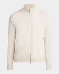 Men's Edit Padded Back Wool Cardigan