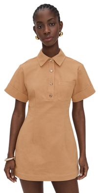 HEVRON Beca Dress Sandstone L