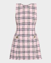 Posie Plaid Tweed Mini Dress