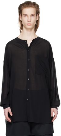 T/SEHNE Chemise surdimensionnée noire