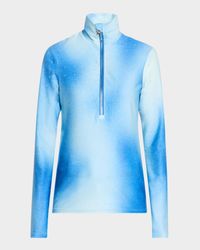 Jean Crystal Denim Printed Ski Pully