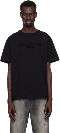 Alexander Wang Black Distressed Logo T-shirt