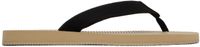 The Row Tongs Dune beige et noir