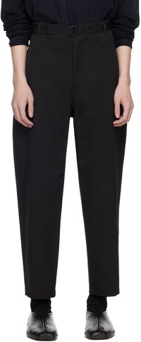 LEMAIRE Black Belted Carrot Trousers