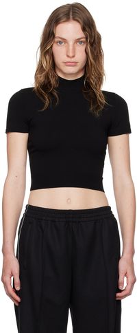 alexanderwang.t Black Logo-Embossed T-Shirt