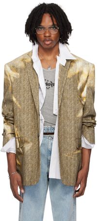 Y/Project Beige Sun Bleached Blazer