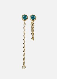 Aec Paris - Puces d'oreilles bala rond - Taille Unique - Bleu