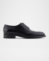 Men's Leather Brogue Derby Shoes