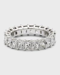 Platinum Radiant FG/VS Diamond Eternity Band, Size 6, 5.06tcw