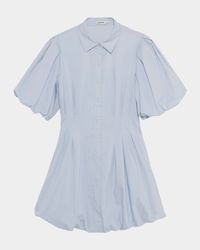 Cleo Balloon Pintuck Mini Dress