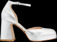 Cosmoparis - Sandales hautes en cuir - Taille 41 - Argent