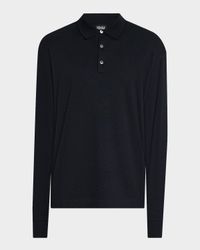 Men's Cotton Classic Fit Long-Sleeve Polo Shirt