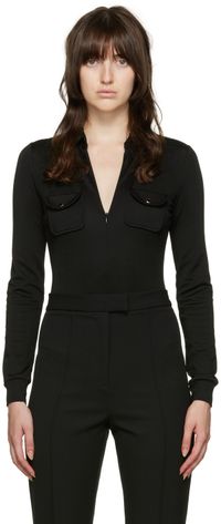 Maiden Name Justaucorps Adrienne noir exclusif à SSENSE