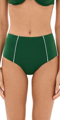 STAUD Marina Bikini Bottoms Jungle/White M