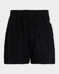 Men's Towelling R Logo Pull-On Shorts