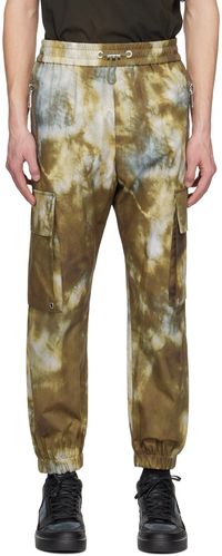 Balmain Pantalon cargo kaki à motif graphique