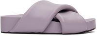 Jil Sander Purple Padded Slides