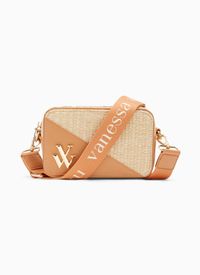 Vanessa Wu - Sac trotteur en raphia - Taille Unique - Marron