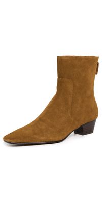Madewell The Lexie Ankle Boots in Suede Warm Chestnut 7.5