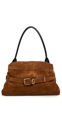 Marc Jacobs The Suede Dakota Satchel Dark Brown One Size