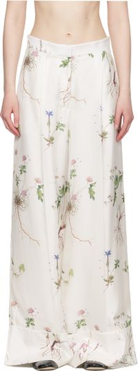Erdem White Pyjama Trousers