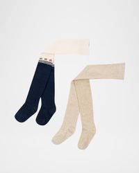 Girl's 2-Pack Sparkly Tights