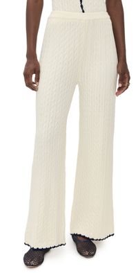 Bailey Rose Cable Sweats Cream M