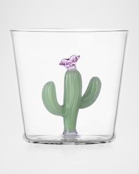 Desert Plants Cactus Glass Tumbler, 11.8 oz.