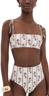 Agua by Agua Bendita Primavera Quebrada Bikini Top Multicolor L