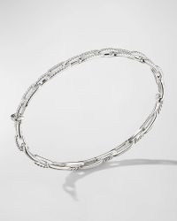 4mm Stax Chain Link Bracelet in 18K White Gold