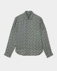 Men's Rodney Swirl Foliage Sport Shirt