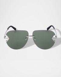 Men's Alexandria Metal Round Sunglasses