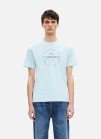 The Kooples - T-shirt coupe droite à sérigraphie - Taille XL - Bleu