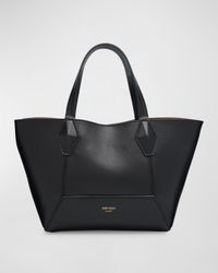 Small Diamond Leather Tote Bag
