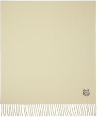 Maison Kitsuné Off-White Bold Fox Head Patch Scarf