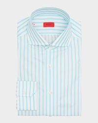 Men's Cotton Multi-Stripe Dress Shirt