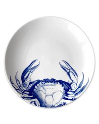 Blue Crabs Coupe Salad Plates, Set of 4