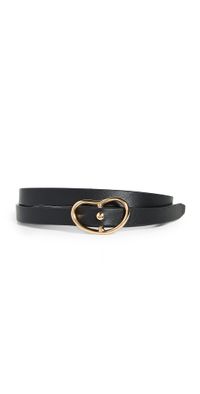 Lizzie Fortunato Skinny Georgia Belt in Black Black M/L