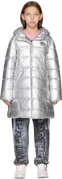 Diesel Kids Silver Jauwtjannikht39 Puffer Jacket