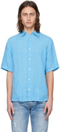 Boss Chemise bleue à coupe classique