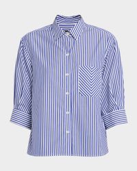 Lucia Stripe Poplin Shirt