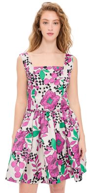 TRUTH Ballerina Dress Garden Print Purple Multi M
