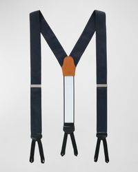 Men's Banbury Tonal-Paisley Silk Suspender Braces
